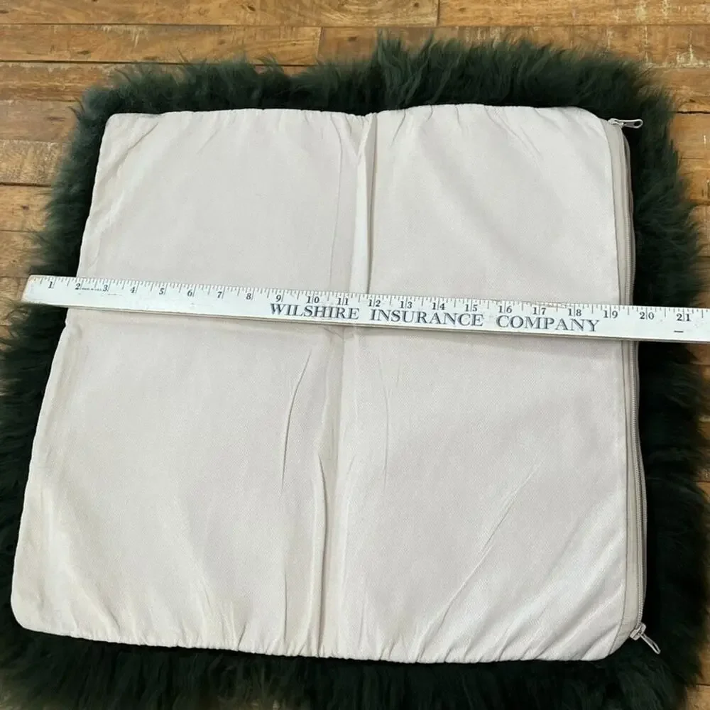 Handmade Genuine Mongolian Lamb Fur Pillow Shams 18